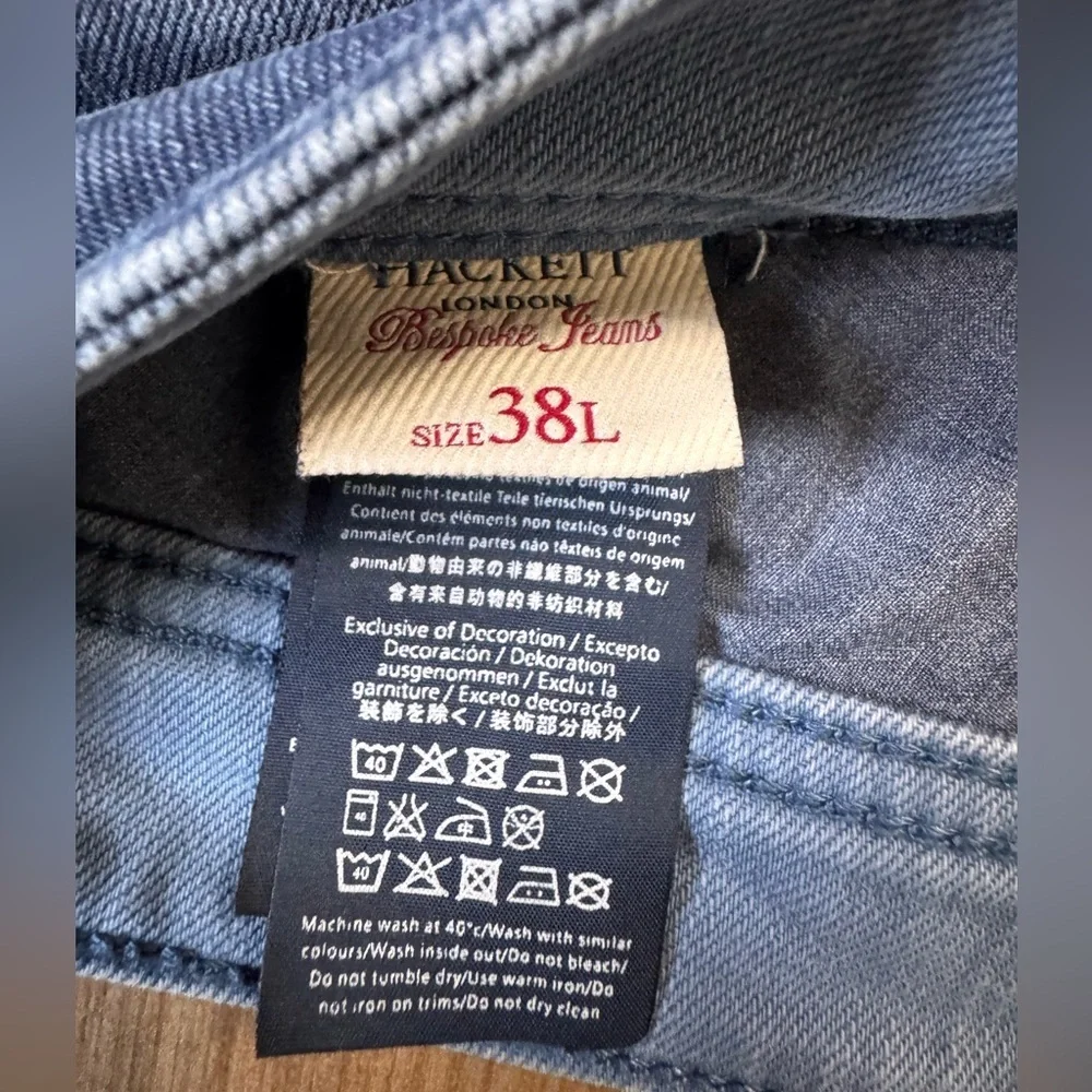 Hackett London Bespoke Denim Newburg Slim, Color 551 Blue, Size 38x32